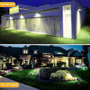 Fabrito 72 LEDs Solar Spot Lights Outdoor Waterproof, 3 Modes Landscape Spotlights, Dusk to Dawn Solar Powered Flood Wall Lights for Outside, Solar Garden Lights for Yard Porch 6 Pack (Cool White) by CozyNest Decor