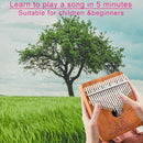 Finger Piano Kalimba 21 Keys, Calimba, Kalimba 21 Key with Tuning Hammer and Instructions, Sail Away Thumb Piano for Adults and Beginners(Brown) by TinyTreasures Baby Boutique