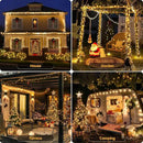 JMEXSUSS 272ft 800 LED Outdoor Christmas Lights, 8 Modes Warm White Christmas Tree Lights Green Wire, Waterproof Led Christmas String Lights for Outside Indoor Xmas Party Tree Decor by GreenHaven Gardens