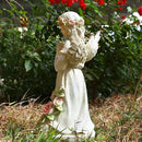 Garden Decor Angel Statue, Outdoor Patio Garden Sculptures & Statues, Solar Yard Decorations Lawn Ornaments Figurines for Outside by GreenHaven Gardens