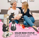 Json Garden Bear Statue with Solar LED Lantern, Gifts for Mom Yard Art, Whimsical Figurine Large Sculpture Lighted Outdoor Mother's Day Spring Decorations for Lawn, Porch by CozyNest Decor