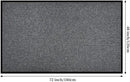 Profile Rubber Door Mat, 72x48inch, Heavy Duty, Entrance Doormat, Indoor and Outdoor, Waterproof, Easy Clean Shoe Scraper, Home Rug Welcome Mats for Entryway, Patio, Porch(Light Grey) by GreenHaven Gardens