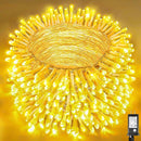Christmas String Lights Indoor Outdoor Waterproof, Warm White String Lights Clear Wire 8 Modes, 165FT 500 LED Fairy Twinkle Lights Plug in for Bedroom Xmas Tree Holiday Party House Decorations by GreenHaven Gardens