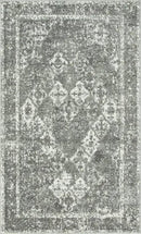 Unique Loom Rosso Collection Vintage, Traditional, Bohemian, Geometric, Distressed, Southwestern Area Rug, 5' 0" x 8' 0", Gray/Ivory by CozyNest Decor