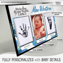 Baby Hand and Footprint Kit with Photo & Birth Details, Inkless Hand and Footprint Kit, Newborn Keepsake Plaque, Baby Shower Gifts (STYLE 1 (Fully Personalized) (Welcome To The World - Baby Boy)) by TinyTreasures Baby Boutique
