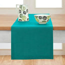 Solino Home Linen Teal Table Runner 108 Inches Long - 100% Pure Linen 14 x 108 Inch Table Runner for Dining, Fall, Autumn - Fete, Handcrafted and Machine Washable by CozyNest Decor