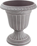 PL20WW Indoor/Outdoor Classic Traditional Plastic Urn Planter, Whitewash, 10" x 12", White Wash by GreenHaven Gardens
