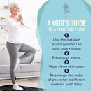 NewMe Fitness Yoga Mat for Women and Men - Large, 5mm Thick, 68 Inch Long, Non Slip Exercise Mats w/ 70 Printed Yoga Poses for Pilates, Workout and Stretching - Home and Gym Essentials by TinyTreasures Baby Boutique