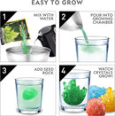 NATIONAL GEOGRAPHIC Mega Crystal Growing Kit for Kids- Grow 8 Crystals with Light-Up Stand, Science Gifts for Kids 8-12, Crystal Making Experiment, Science Kit for Girls and Boys by TinyTreasures Baby Boutique