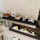 Black Floating Shelves 55 Inch Long, 12 Inch Deep Floating Shelves for Wall, 55 x 9 Large Floating Shelf for Fireplace Mantel, 2" Thicked Wall Shelves for Living Room, Bedroom Storage, 1 Pack by CozyNest Decor
