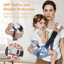 Baby Carrier Newborn to Toddler-Adjustable Baby Sling Carrier,Toddler Carrier for 25-60lbs,Comfortable Baby Sling for Hands-Free Carrying (Coral Leopard Print) by TinyTreasures Baby Boutique