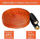 Garden Hose 25ft Made of TPE(Not PVC), with 10 Patterns Sprayer Nozzle, Flexible Water Hose with Swivel-Handle, Solid Brass Fittings, Non-Shrinking, Drinking Water Safe Material, All-weather by GreenHaven Gardens