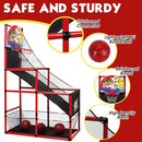 AOKESI Arcade Basketball Game Set Indoor for Kids Basketball Hoop Outdoor Sports Play Toy for Toddler Boys Girls 3-5 6-7 8-12 Years Old Adjustable Height with 4 Balls by TinyTreasures Baby Boutique