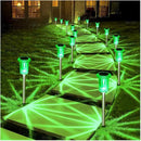 DenicMic Halloween Solar Lights Outdoor 10 Pack Green LED Waterproof Yard Garden Patio Backyard Pathway Walkway Landscape Lawn Outside Halloween Decorations Outdoor by CozyNest Decor