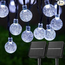 Brightown 2-Pack 120 LED 72 FT Solar String Lights Outdoor, Crystal Globe Lights with 8 Lighting Modes, Waterproof Solar Powered Patio Lights for Garden Yard Porch Wedding Party Decor (Pure White) by GreenHaven Gardens