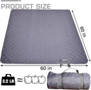 Waterproof Picnic Blanket 80 * 60 in Portable with Carry Strap for Beach Mat or Family Outdoor Camping Party, Park Blanket for Grass Park, Hiking, Travel by TinyTreasures Baby Boutique