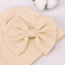 BQUBO Newborn Baby Hats Mittens Set Hospital Hat Beanie Infant Bow Hats Baby Gloves No Scratch Mittens for 0-6 Months by TinyTreasures Baby Boutique