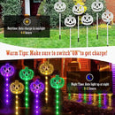 6-Pack Solar Halloween Pumpkin Garden Stake Lights for Halloween Decorations,Solar Halloween Yard Stake Outdoor Waterproof Halloween Lighted Pumpkin Lights for Garden Patio Yard Pathway Grave(6 Pack) by GreenHaven Gardens