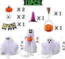 Halloween Decorations - Set of 3 Cute Spooky Ghosts Crafts - Ghost Decorations Indoor Halloween Decor for Party Table Home Room Kitchen Office by CozyNest Decor