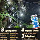 Solar String Lights Outdoor,115 Ft 300 LED Solar Christmas Lights with Remote,8 Modes Waterproof Patio Lights for Christmas Tree Patio Yard Garden Party Decor (White) by GreenHaven Gardens