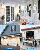 VIANIS Motion Sensor Porch Lights, Outdoor Wall Lights Wall Mount, White Dusk to Dawn Outdoor Sconce Lights, Waterproof Exterior Light Fixture for House, Garden, Patio, Entryway,Hardwired, Non-Solar by GreenHaven Gardens