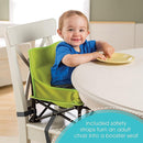 Summer by Bright Starts Pop 'N Sit Portable Booster Chair, Floor Seat, Indoor/Outdoor Use, Compact Fold, Green, 6 Mos - 3 Yrs by TinyTreasures Baby Boutique