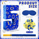 Number 5 Blue and Golden Rings Piñata for Kids Birthday Cartoon Theme Small Piñata with Blindfold Stick Confetti for Fiesta Cinco De Mayo Party Decor, 15.8 x 11 x 2.8 Inch by TinyTreasures Baby Boutique