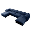 Contemporary Elegant Sofa With Storage And Ottoman by HouseOfZazla