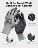 toolant Crinkle Latex Work Gloves Bulk, Rubber Coated Safety Work Gloves for Men and Women, 12 Pairs for Construction, Gardening, Warehouse (Black, Small) by GreenHaven Gardens