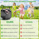 5000mAh Rechargeable Bubble Machine, 90°/180°/360° Auto Rotation, 3 Speeds, Automatic Bubble Blower for Parties, Weddings, Getherings Indoor Outdoor, Bubble Maker Toy for Toddlers, Kids, Pets by TinyTreasures Baby Boutique