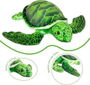 Realistic Big Sea Turtle Stuffed Animal,Plush Turtle Toys,Perfect Sea Turtle Present for Kids, Stuffed Animals Toys,Birthday,Christmas-14 inch by TinyTreasures Baby Boutique
