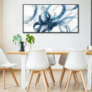 AJAZIKO Blue Wall Art Large Pictures for Living Room Abstract Wall Decor Wall Decoration Print Pictures Canvas Framed Artwork Paintings for Office Above Bed Wall Decor 24×48IN by CozyNest Decor