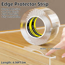Clear Edge Protector,Safe Corner Protector, Anti-Sharp Edge Protector, for Furniture, Drawers, Tables, Cabinets 1.18inX6.56FT by TinyTreasures Baby Boutique