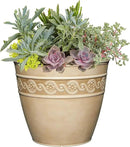 Classic Home and Garden Corinthian Resin Flower Pot Planter, Desert Tan, 10" by GreenHaven Gardens