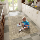 Washable Entryway Small Area Rugs: Door Mat Indoor Entrance 3x5 Boho Rug Stain Resistant Non-Slip Rubber Backing Soft Carpet for Kitchen Front Door Indoor Entrance Entry Bedroom Kids Room by TinyTreasures Baby Boutique