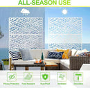 Outdoor Privacy Screen,72" H×47" W Metal Privacy Screen, Freestanding Privacy Fence Panels for Patio by GreenHaven Gardens