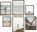 HAUS AND HUES Two 8x10, Two 11x14, Two 12x16 - Framed Walnut by CozyNest Decor