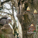 Resin Fairy Door and Window for Trees,Glow in The Dark,Miniature Fairy Garden Accessories,Garden Outdoor Decor for Trees,Gnomes House，Elf House by GreenHaven Gardens