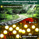 8-Pack Solar Garden Lights, 64 LED Solar Lights Outdoor for Garden Decor, Waterproof Firefly Light Outdoor (Sway by Wind), Swaying Light for Outside Yard Pathway Landscape Decorations (Warm White) by GreenHaven Gardens