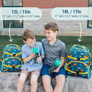 Wildkin ECO rPET 17-inch Large Backpack – Sustainable, Padded, Adjustable – Jurassic Dinosaurs by TinyTreasures Baby Boutique