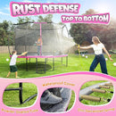 BCAN 8FT 10FT 12FT 14FT 15FT 16FT Recreational Trampoline with Enclosure for Kids Adults, ASTM Approved, Outdoor Trampolines with Ladder for Kids by TinyTreasures Baby Boutique
