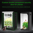 MELONFARM 3x3 Grow Tent, 34"x34"x72" Grow Tent, Double Transparent Viewing Door Indoor Grow Tent, Growing Tent with High Reflective Mylar & Floor Tray, Plant Tent for Indoor Hydroponics Growing by GreenHaven Gardens