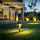 Solar Lights Outdoor Pathway 8 Pack, Solar Pathway Lights Outdoor Auto On/Off Waterproof Garden Landscape Lighting for Path, Yard, Walkway, Driveway, Lawn, Patio, Outside Decor, Warm White by CozyNest Decor