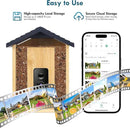 Bird Feeder, 5MP Solar-Powered Smart Bird Feeder with Camera, AI Identifies Birds 10000+, 2.4GHz, Color Night Vision, Instant Notification, Easy to Use, 1.5L Birds Feeders for Outdoor, Yard by GreenHaven Gardens