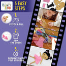 CRAFTILOO Ballerina Dancers Sewing Kit for Kids, Fun and Educational Craft Set for Boys and Girls Age 5-12, Sew Your Own Felt Ballerina Craft Kit for Beginners (Ballerina Kit) by TinyTreasures Baby Boutique