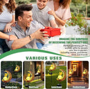 Garden Solar Lights Outdoor Decorative, Moon & Fairy Solar Stake Crackle Glass Globe, Gardening Gifts for Women, Garden Stake Lights Waterproof for Walkway, Yard, Lawn, Patio (Warm White) by GreenHaven Gardens