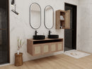 48" Bathroom Vanity with Ceramic Art Sink and Side Cabinet by HouseOfZazla