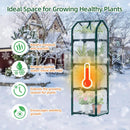 Ohuhu Mini Greenhouse for Indoor Outdoor, Small Plastic Plant Green House with Locking Wheels Portable Greenhouses with Durable Cover for Seedling, Ideal Gardening Gifts for Women Men Transparent by GreenHaven Gardens