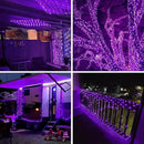 Purple Halloween Solar String Lights Outdoor, 2-Pack 80FT 200LED Solar Twinkle Light Waterproof, Copper Wire 8 Modes Purple Fairy Lights for Garden, Fence, Tree Decor, Halloween Decoration Outdoor by GreenHaven Gardens