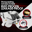 Stainless Steel Garden Hose Reel, Wall Mount or Floor Mounted with 3/4 Inch Brass Fittings Lead hose, 135 Ft Capacity with Crank Handle & portable hose reels for outside by GreenHaven Gardens
